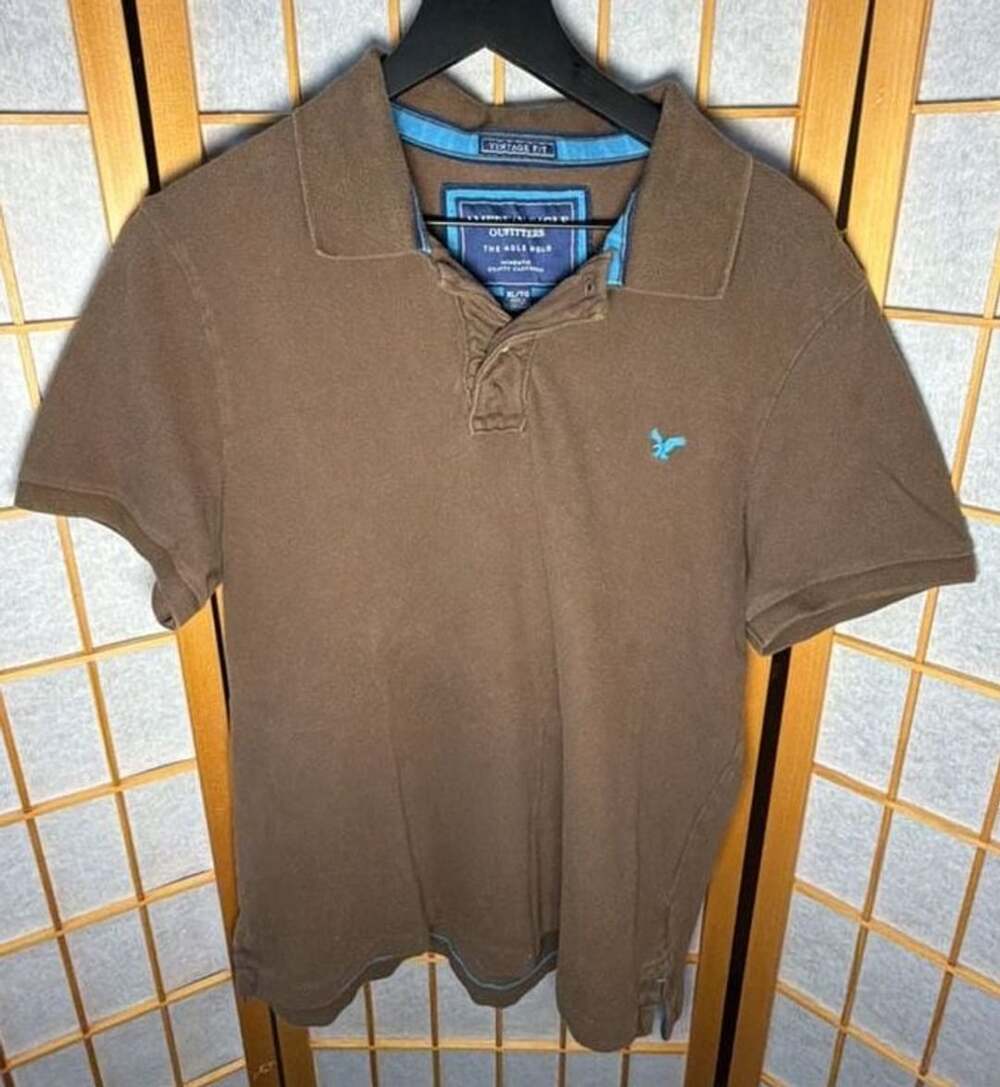 American Eagle Outfitters Polo Shirt Size XL Brown